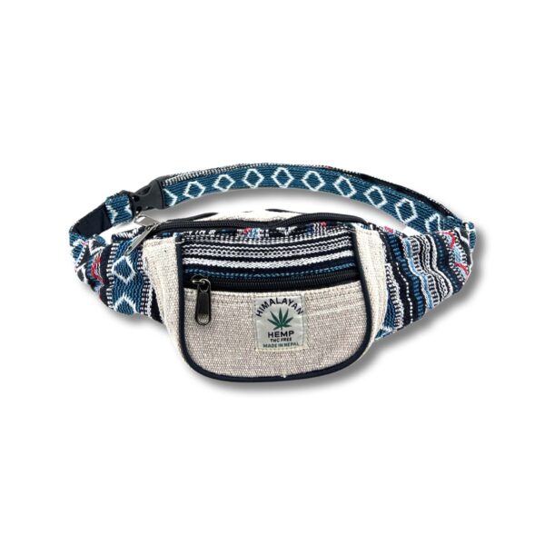 Handemade Hymalayan Hemp Money Belt - Stripes