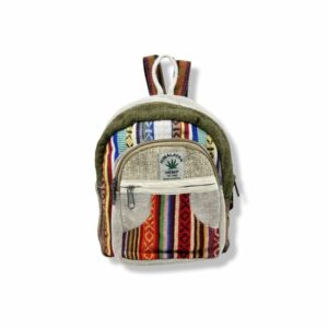 Handmade Hymalayan Hemp Tiny Backpack - Colourful