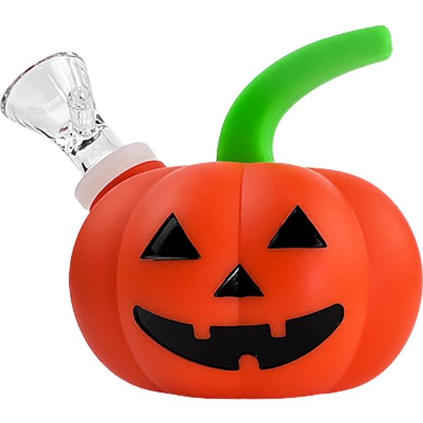 Silicone Pumpkin Skull Bong