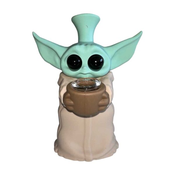 Baby Yoda Silicone Bong - Afbeelding 5