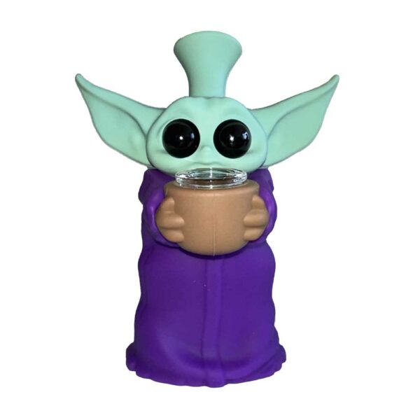 Baby Yoda Silicone Bong - Afbeelding 2
