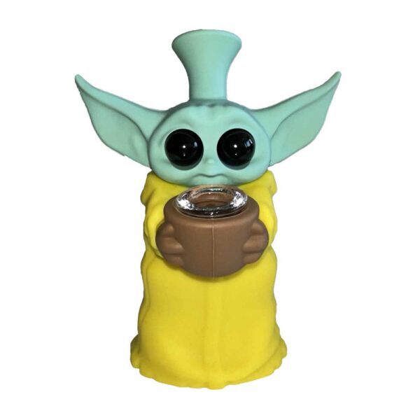 Baby Yoda Silicone Bong - Afbeelding 3