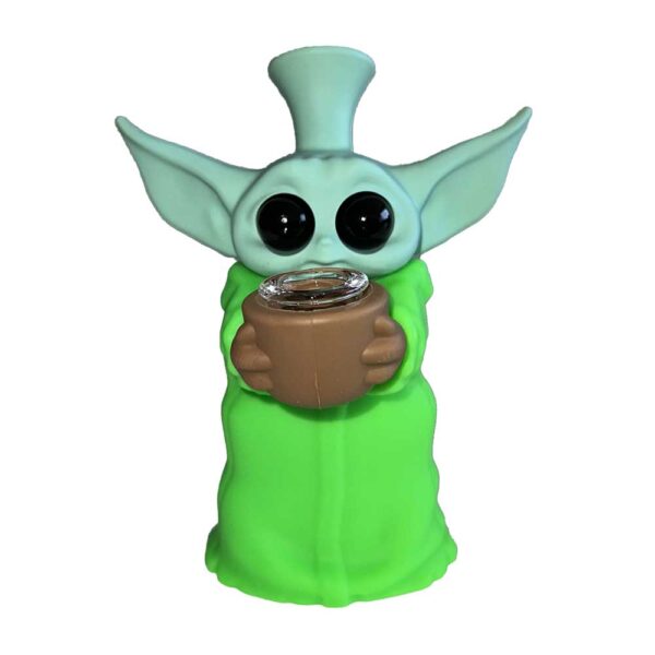 Baby Yoda Silicone Bong - Afbeelding 4