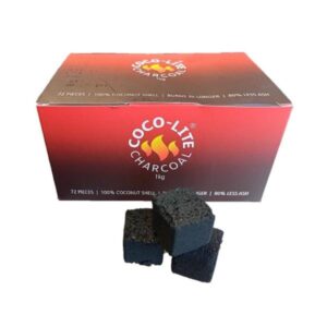 Coco Lite Charcoal 1kg 25mm x 25mm x 25mm (72 Stuks)
