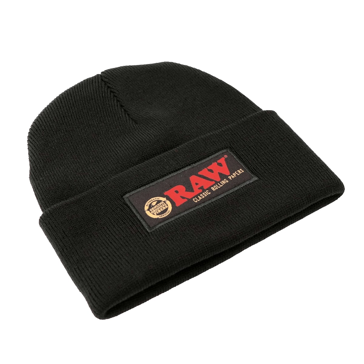 Raw Winter Hat Stash Beanie Black